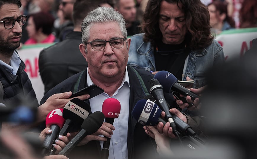 Koutsoubas at the rally for Palestine: “Here and now to stop any cooperation with the state-dolphin”