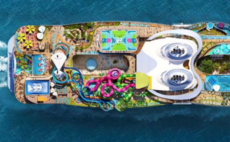 Το μεγαλύτερο παγκοσμίως κρουαζιερόπλοιο με υδάτινο πάρκο θα σαλπάρει τον Ιανουάριο του 2024