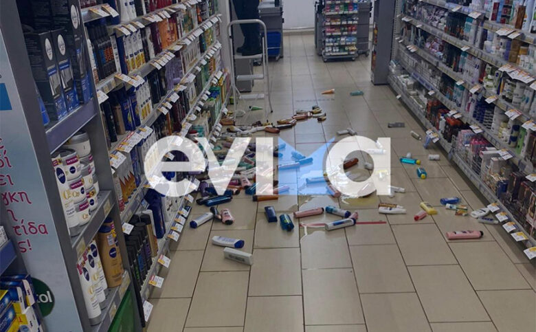 Ανησυχία στην Εύβοια μετά τον σεισμό των 5,2 Ρίχτερ – Δείτε εικόνες από σχολεία και σούπερ μάρκετ στο Μαντούδι