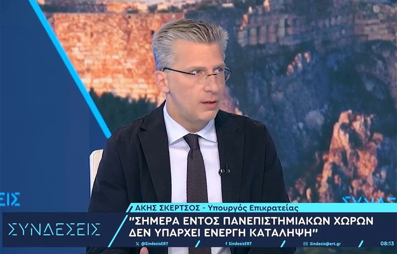 Akis Skertsos: “Next to the children, against violence”