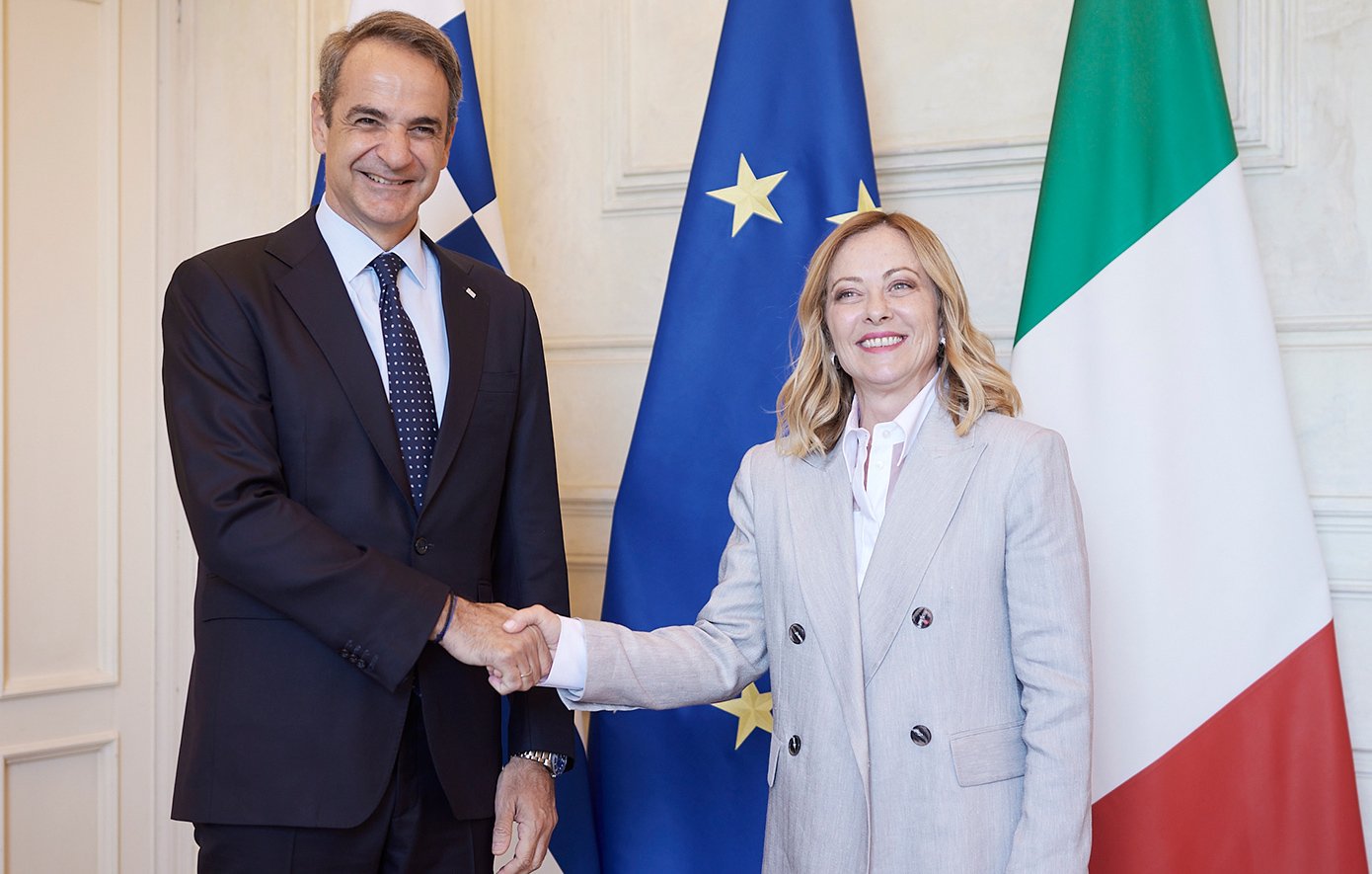 Meeting Kyriakos Mitsotakis with Georgia Meloni – Competitiveness, Defense and Migration at the Court of Discussions