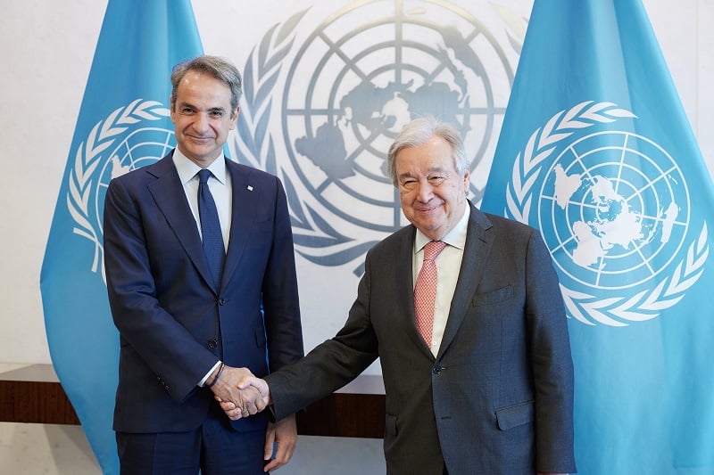 Cyprus and regional developments at the center of Mitsotakis-Gouteras meeting