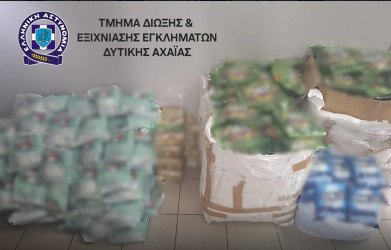 Περισσότερα από 89 κιλά λαθραίου μασώμενου καπνού βρέθηκαν σε κατάστημα στην Κάτω Αχαΐα