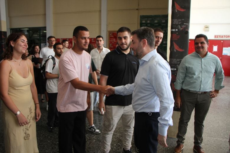 Androulakis met with students of the University of Peloponnese