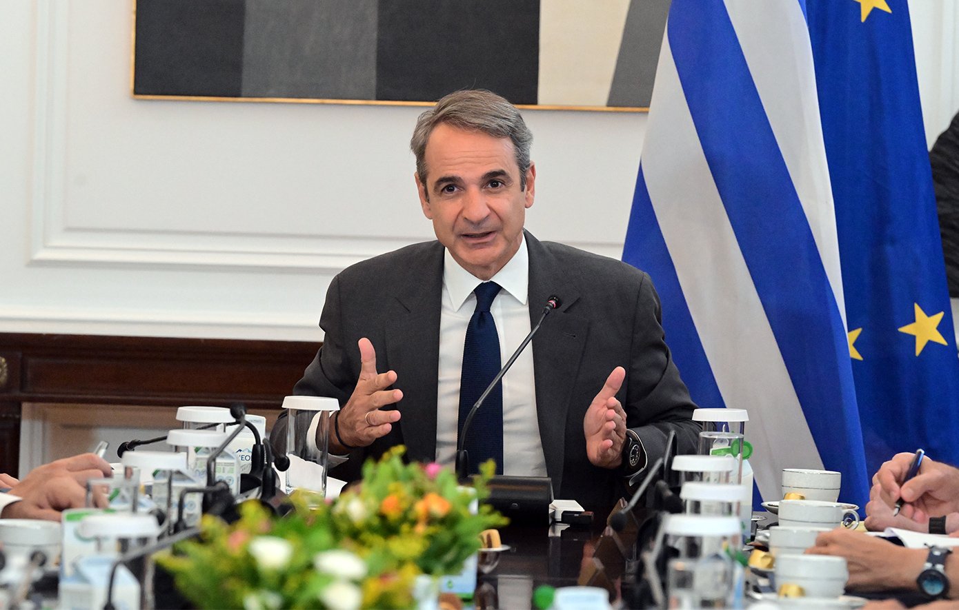 The Council of Ministers meet under Prime Minister Mitsotakis