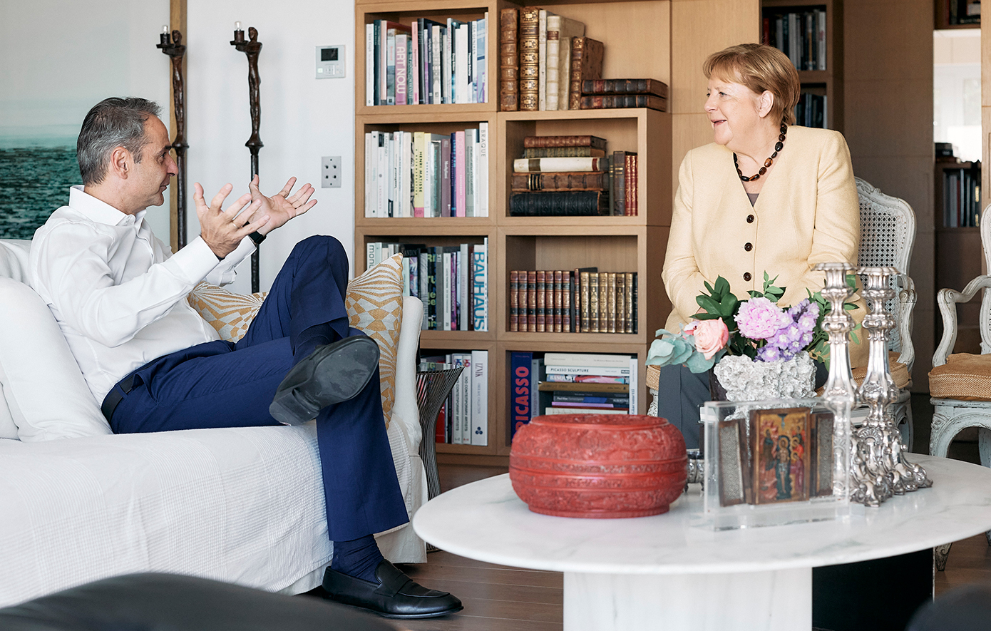 Kyriakos Mitsotakis welcomed Angela Merkel to Maximus – what they discussed