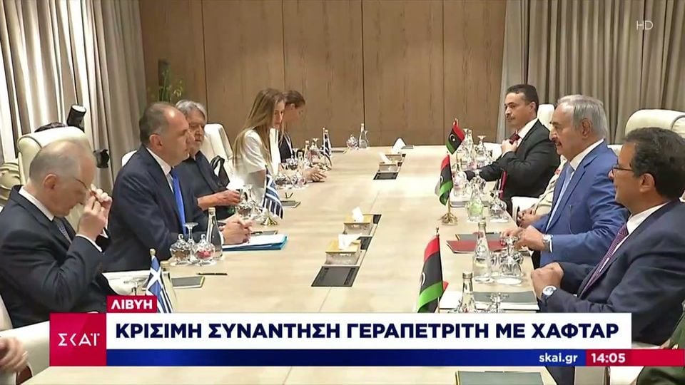 In Benghazi, Gerapetritis met with Commander Haftar – “with Libya our commitment to international law”