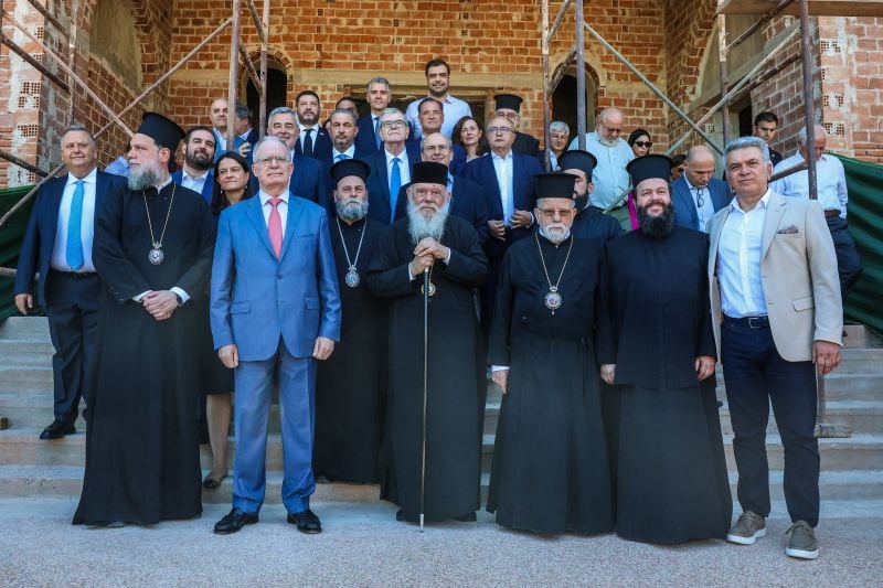 Mr. Tasoulas was guided to the premises of the Ionian Center of the Holy Metropolis of Nea Ionia, Philadelphia, Heraklion and Chalkidonos