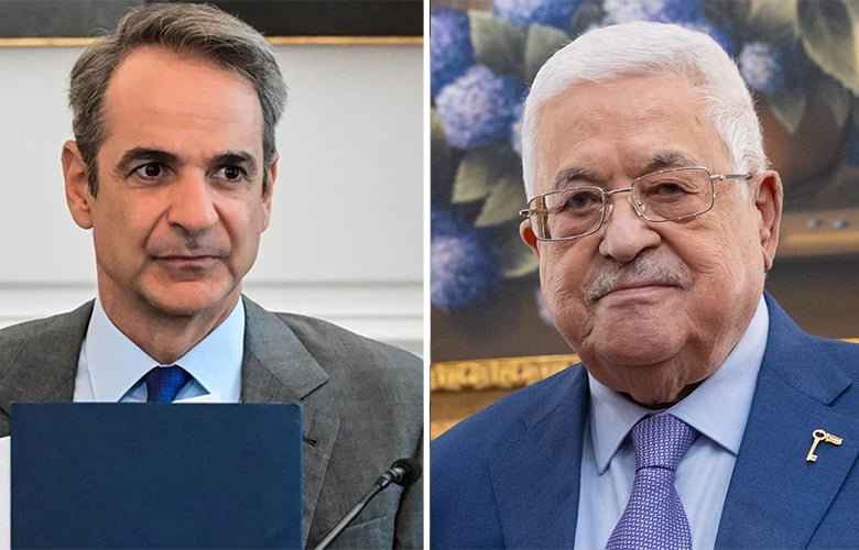 Mitsotakis telephone communication with the President of the Palestinian Authority
